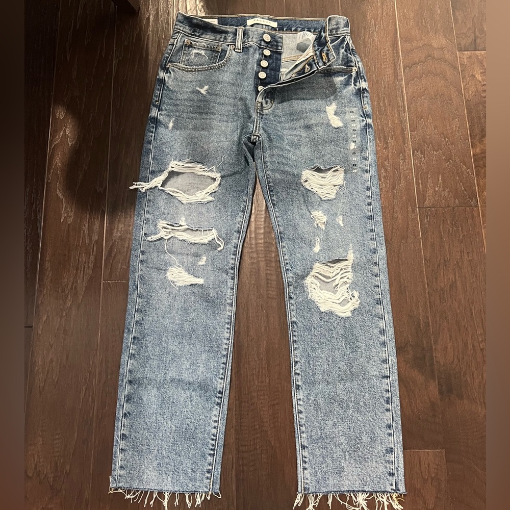 PacSun Indigo Loose Ripped Jeans